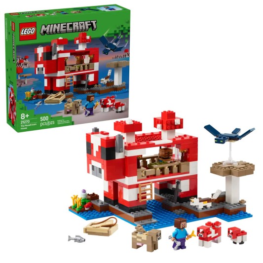 Lego Minecraft Mooshroom Evi 500 parça +8 yaş 21270
