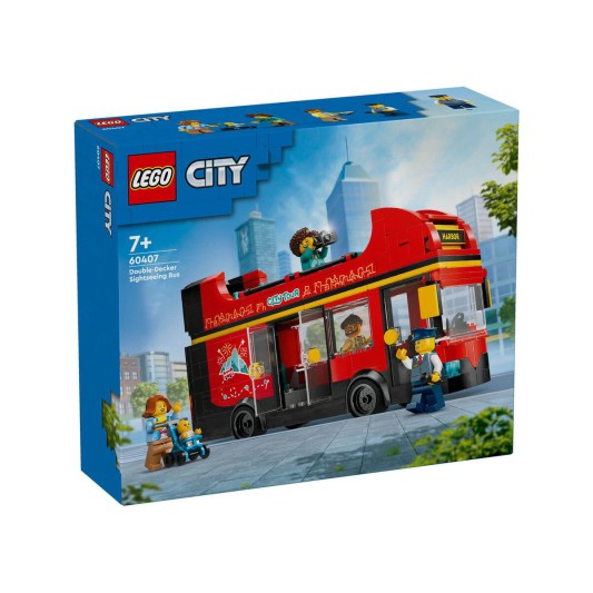 Lego City Kırmızı İki Katlı Tur Otobüsü 384 parça +7 yaş 60407