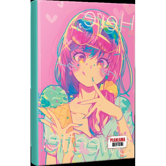 HALK KİTAPEVİ ICECREAM ANİME MANGA TEMALI PLANLAMA DEFTERİ