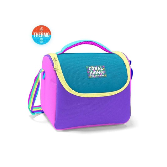 Coral High Pembe Pastel Renkli Thermo Beslenme Çantası 11759